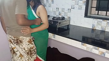 Desi housewife Reema gets fucked on kitchen stand in the morning