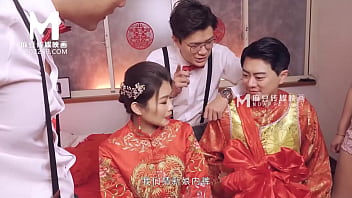 Asian wedding ceremony turns into sensual encounter with Liang Yun Fei and her husband in a hot porn video